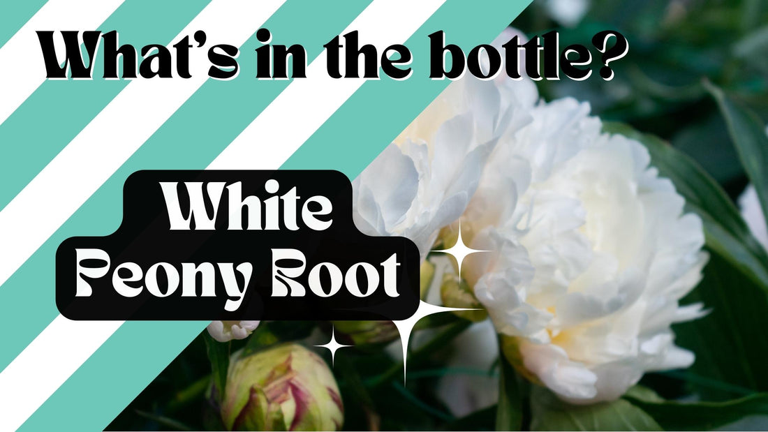 What's in the bottle? White Peony Root.